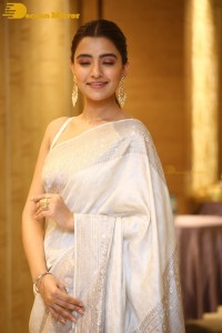 Actress Rukshar Dhillon Photoshoot in a Silver Color Saree