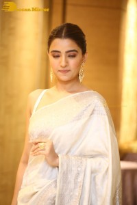Actress Rukshar Dhillon Photoshoot in a Silver Color Saree