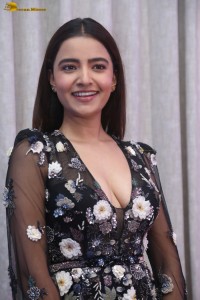 actress rukshar dhillon red-hot in a low neck black dress