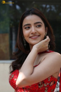 actress Rukshar Dhillon beautiful in a red lehenga choli