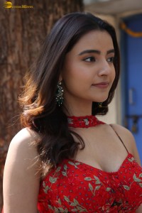 actress Rukshar Dhillon beautiful in a red lehenga choli