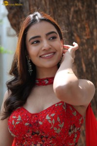 actress Rukshar Dhillon beautiful in a red lehenga choli