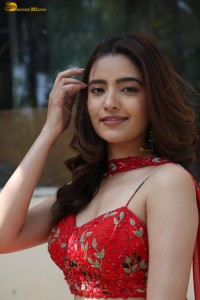 actress Rukshar Dhillon beautiful in a red lehenga choli