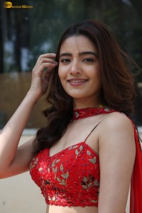 actress Rukshar Dhillon beautiful in a red lehenga choli