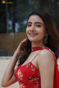 actress Rukshar Dhillon beautiful in a red lehenga choli