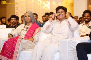 Actresses Regina Cassandra and Nivetha Thomas attend the pre-release function of the film Saakini Daakini