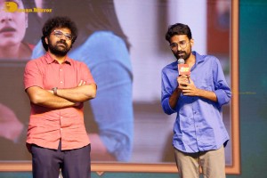 Actresses Regina Cassandra and Nivetha Thomas attend the pre-release function of the film Saakini Daakini