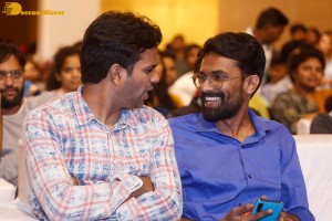 Actresses Regina Cassandra and Nivetha Thomas attend the pre-release function of the film Saakini Daakini