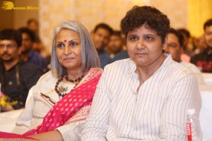 Actresses Regina Cassandra and Nivetha Thomas attend the pre-release function of the film Saakini Daakini