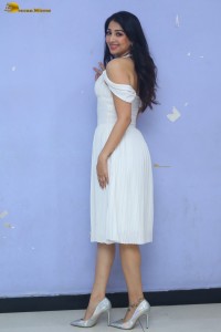 actress Sahiba Bhasin sexy photoshoot in a revealing white dress
