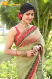 Sai Dhanshika photoshoot in a green saree