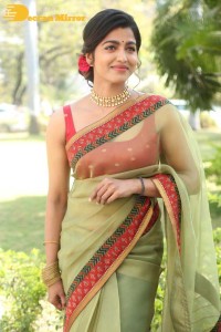 Sai Dhanshika photoshoot in a green saree