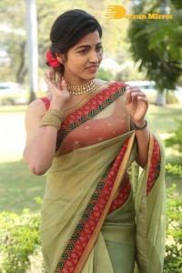 Sai Dhanshika photoshoot in a green saree