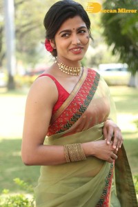 Sai Dhanshika photoshoot in a green saree