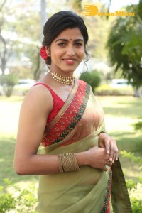 Sai Dhanshika photoshoot in a green saree