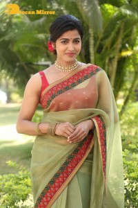 Sai Dhanshika photoshoot in a green saree