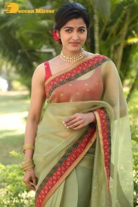 Sai Dhanshika photoshoot in a green saree