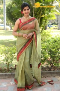 Sai Dhanshika photoshoot in a green saree