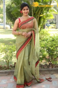 Sai Dhanshika photoshoot in a green saree