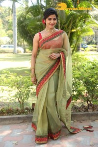 Sai Dhanshika photoshoot in a green saree