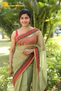 Sai Dhanshika photoshoot in a green saree