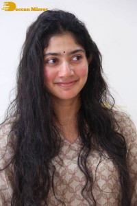 Actress Sai Pallavi fun expressions during a photoshoot