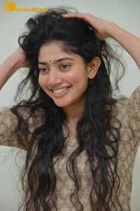 Actress Sai Pallavi fun expressions during a photoshoot