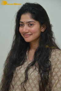 Actress Sai Pallavi fun expressions during a photoshoot