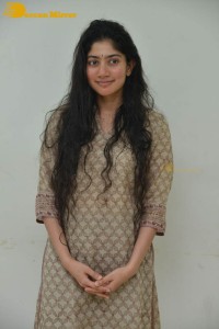 Actress Sai Pallavi fun expressions during a photoshoot