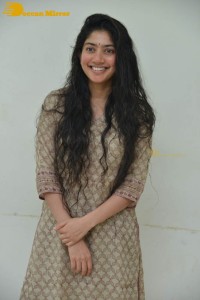 Actress Sai Pallavi fun expressions during a photoshoot