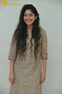 Actress Sai Pallavi fun expressions during a photoshoot