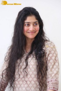 Actress Sai Pallavi fun expressions during a photoshoot