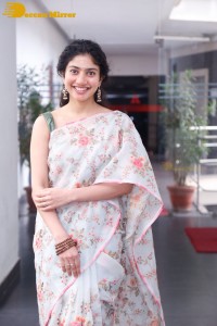 Sai Pallavi in a saree attending a movie event