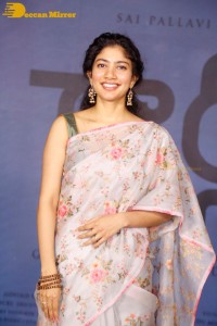 Sai Pallavi in a saree attending a movie event