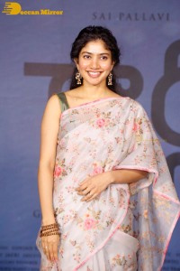Sai Pallavi in a saree attending a movie event