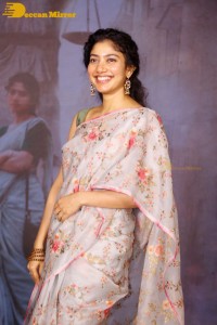 Sai Pallavi in a saree attending a movie event