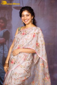 Sai Pallavi in a saree attending a movie event