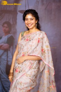 Sai Pallavi in a saree attending a movie event