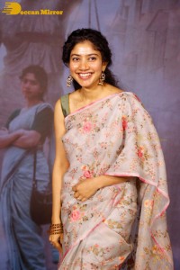 Sai Pallavi in a saree attending a movie event