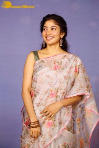Sai Pallavi in a saree attending a movie event