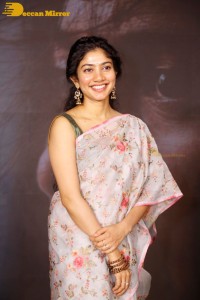 Sai Pallavi in a saree attending a movie event