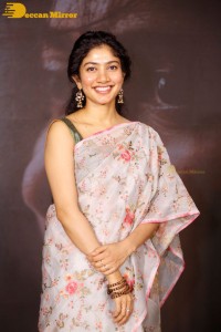 Sai Pallavi in a saree attending a movie event