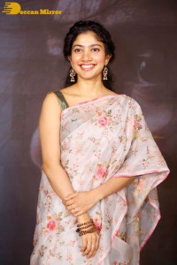 Sai Pallavi in a saree attending a movie event
