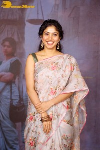 Sai Pallavi in a saree attending a movie event