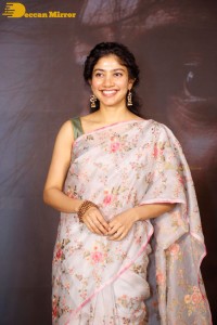 Sai Pallavi in a saree attending a movie event