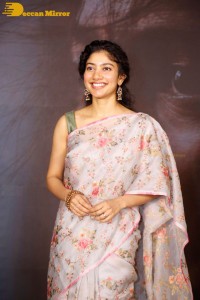 Sai Pallavi in a saree attending a movie event