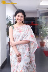 Sai Pallavi in a saree attending a movie event