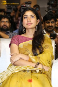 actress sai pallavi in a yellow saree