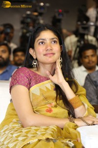 actress sai pallavi in a yellow saree