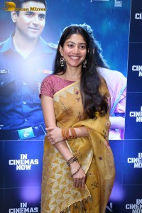 actress sai pallavi in a yellow saree